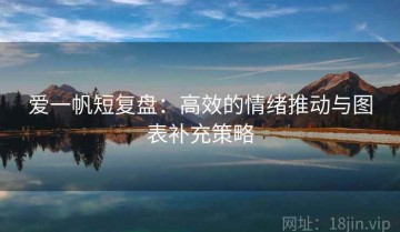 爱一帆短复盘：高效的情绪推动与图表补充策略